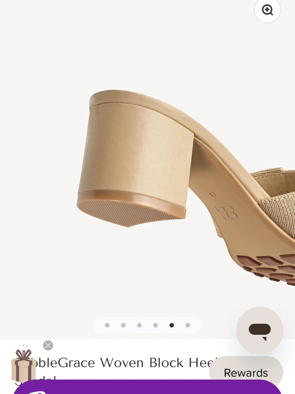 Cosy Island PebbleGrace Woven Block Heeled Sandal